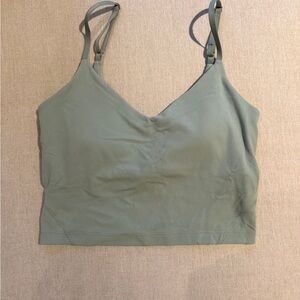 Lululemon Light Green/ Eucalyptus Align Crop Tank Top w/ adjustable straps